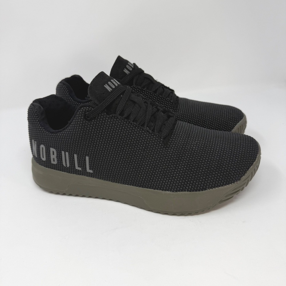NOBULL SuperFabric Trainer Mens 10 Womens 8.5 Black Cross Training Shoes